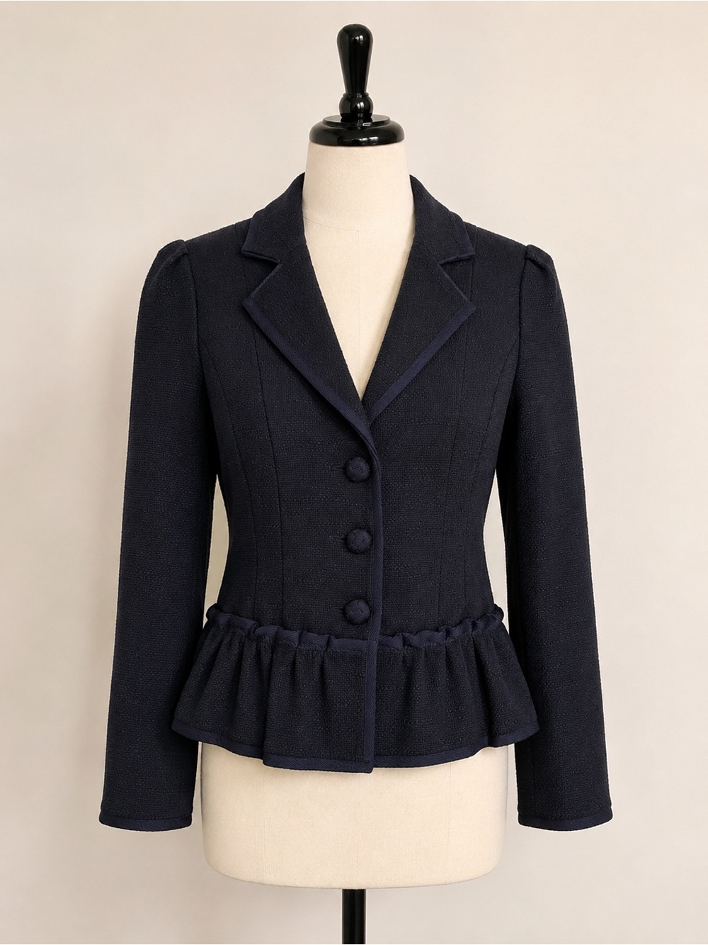 Nanette Lepore Navy Blue Tailored Jacket